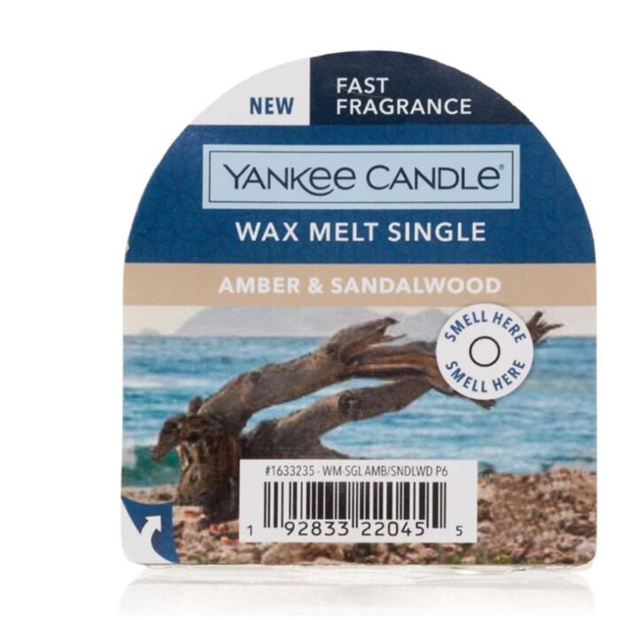 Yankee Candle Amber & Sandalwood Wax Melt